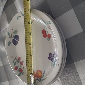Vintage salad plates (3) Tabletops Unlimited DULCIE 7 1/8"discontinued 1997-1998
